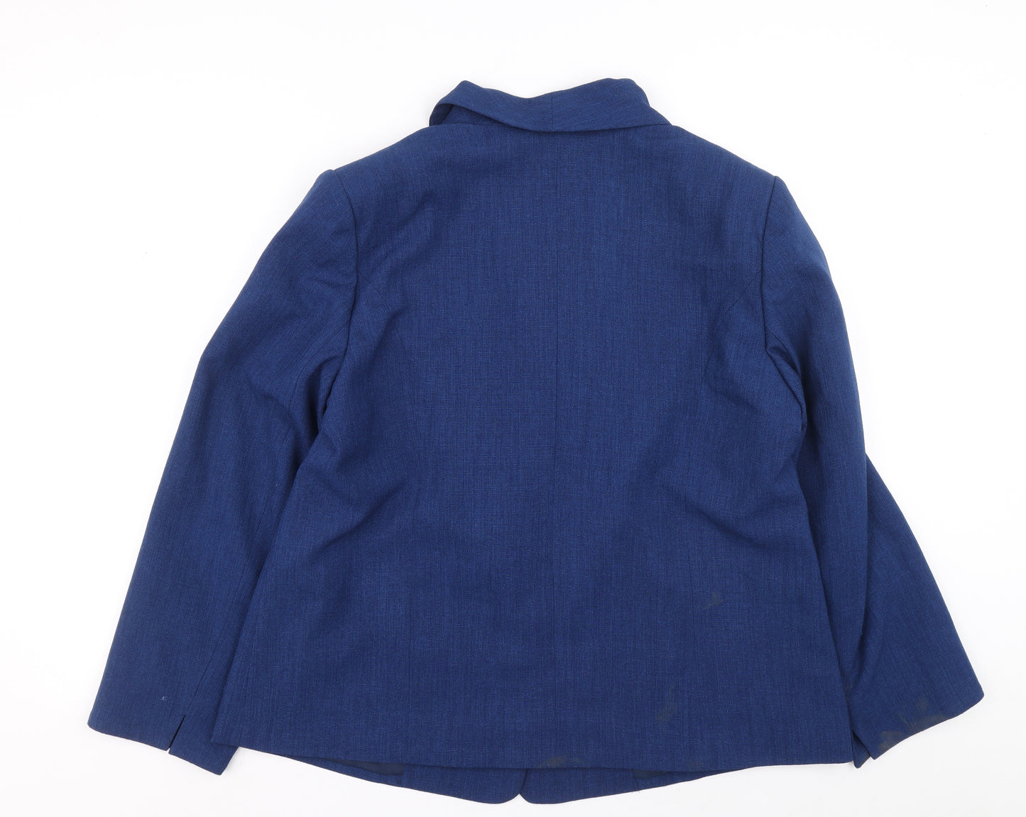 Preworn Womens Blue Jacket Blazer Size 20 Button