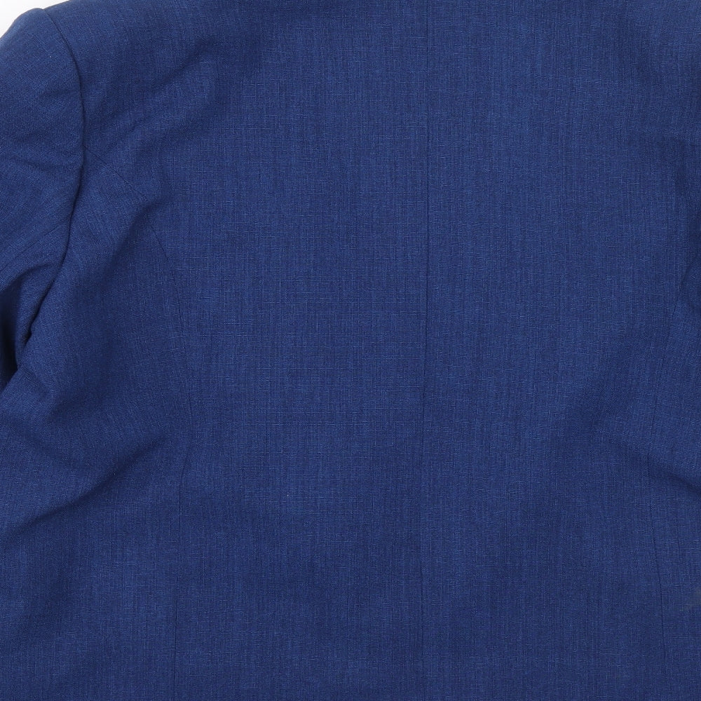 Preworn Womens Blue Jacket Blazer Size 20 Button