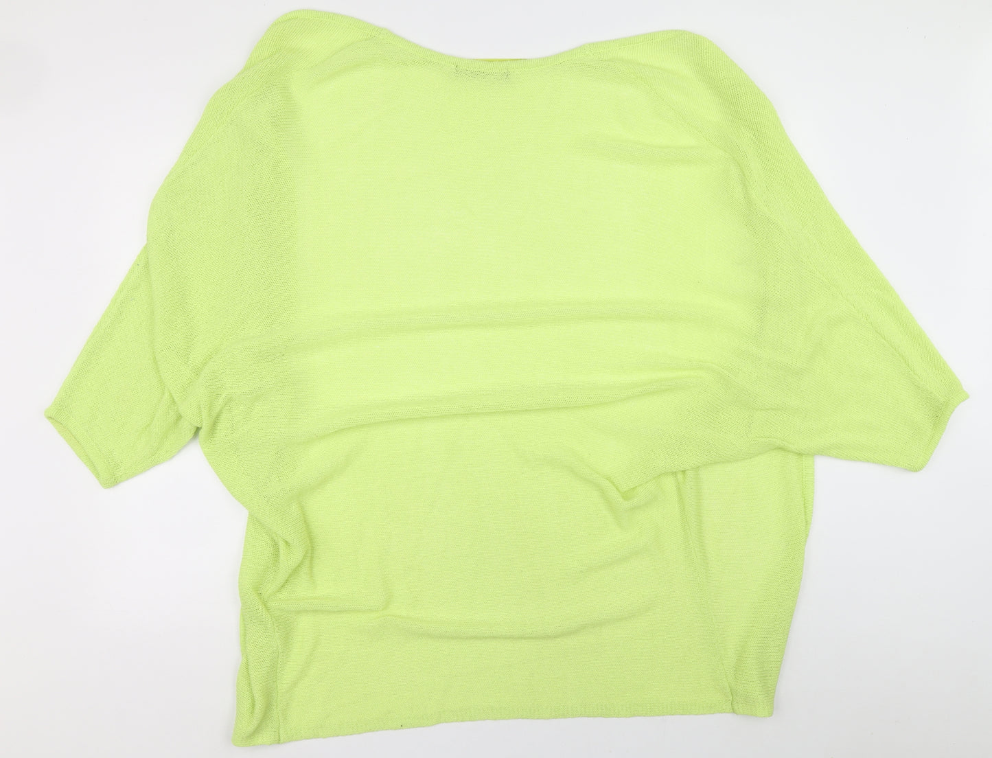 Atmosphere Womens Green V-Neck Cotton Cardigan Jumper Size S