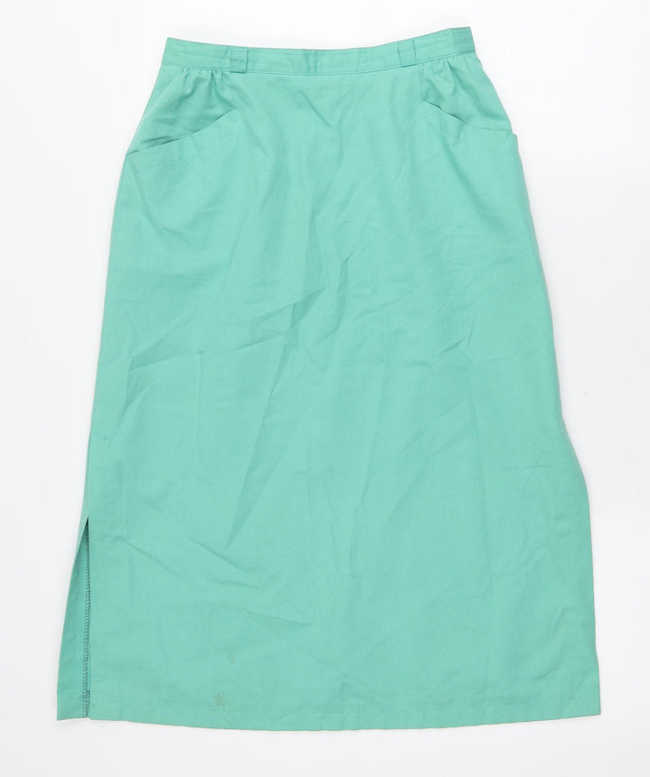 Mamut Womens Green Polyester A-Line Set Size M Zip