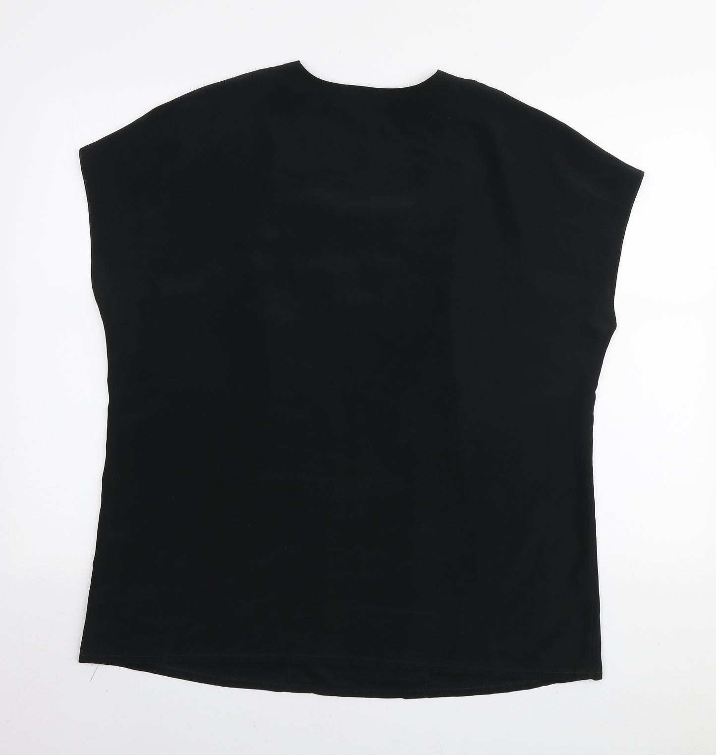 Sommermann Womens Black Polyester Basic T-Shirt Size 20 Square Neck