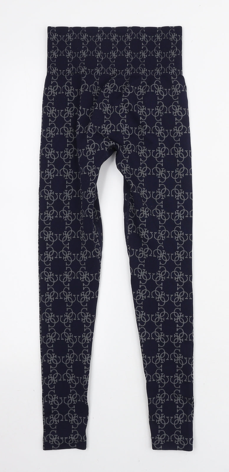 GUESS Womens Blue Geometric Polyester Jegging Leggings Size XS L24 in