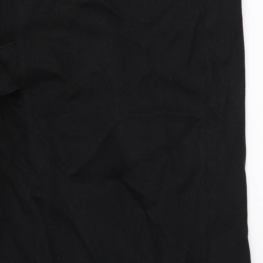 Masai Womens Black Lyocell Wrap Dress Size M V-Neck Tie