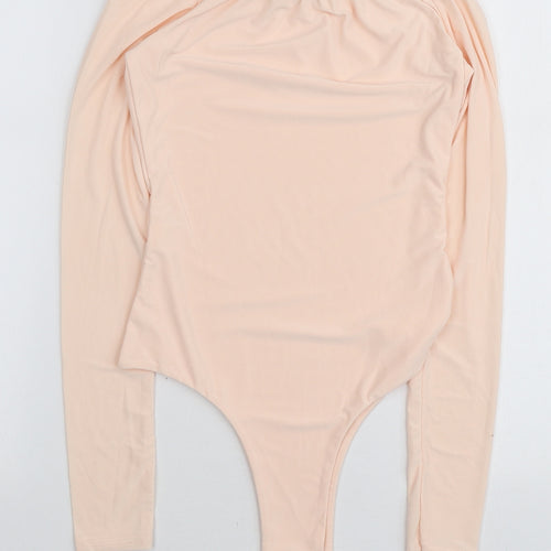 Dolly Diva Womens Pink Polyester Bodysuit One-Piece Size 6 Button