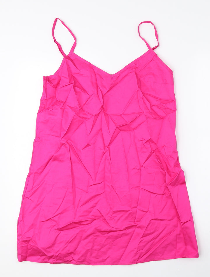 Devotion Twins Womens Pink 100% Cotton Mini Size S V-Neck Pullover