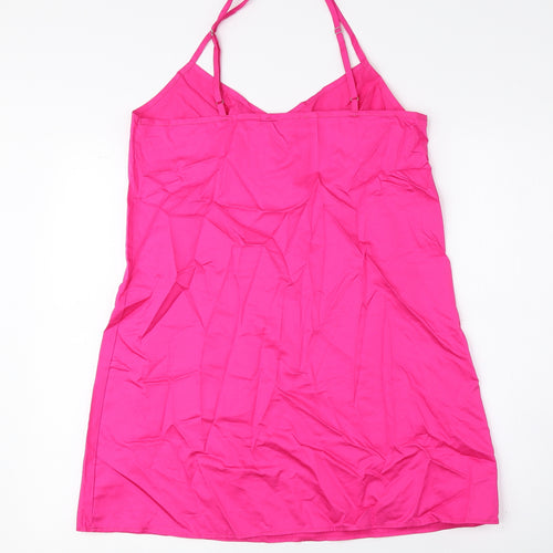 Devotion Twins Womens Pink 100% Cotton Mini Size S V-Neck Pullover
