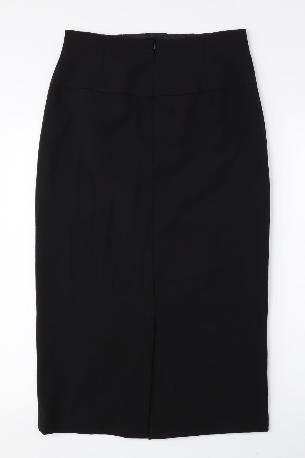 Wallis Womens Black Polyester Straight & Pencil Skirt Size 10 Zip