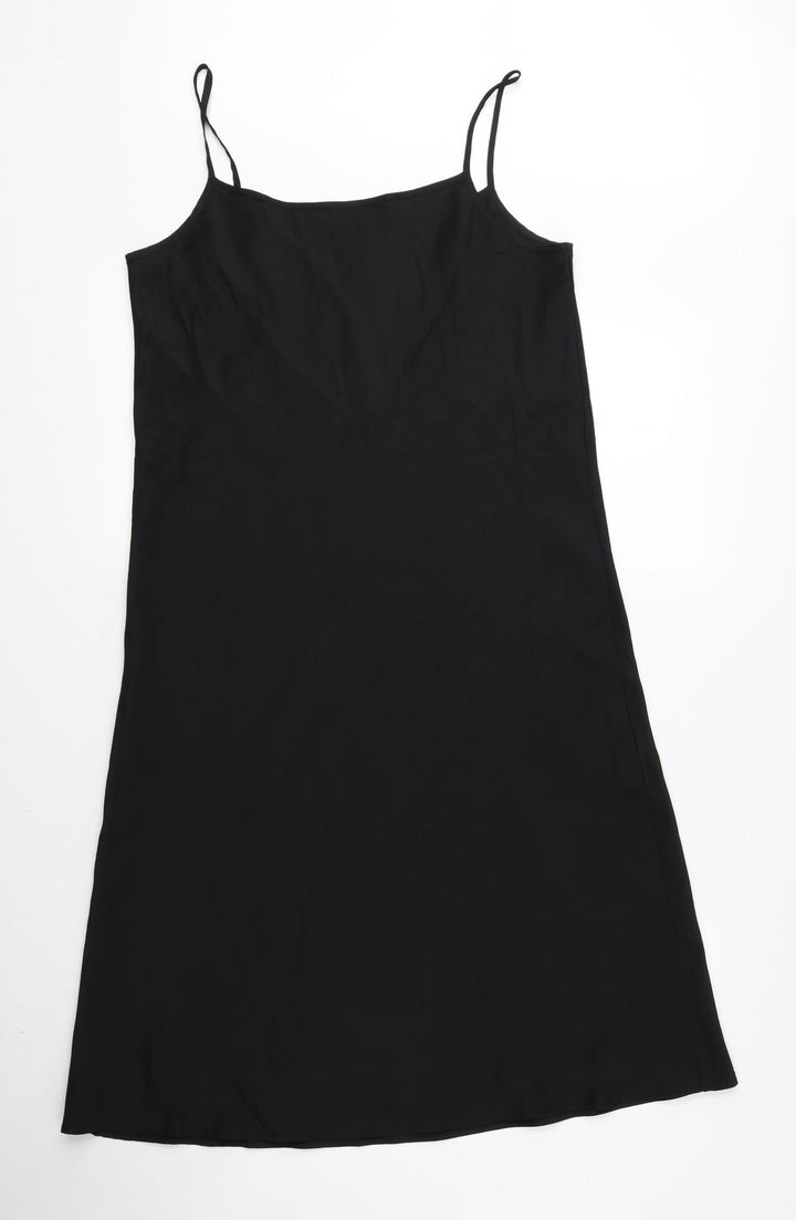 Uniqlo Womens Black Polyester Tank Dress Size XS Round Neck Pullover