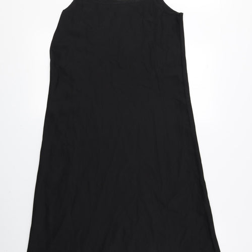 Uniqlo Womens Black Polyester Tank Dress Size XS Round Neck Pullover