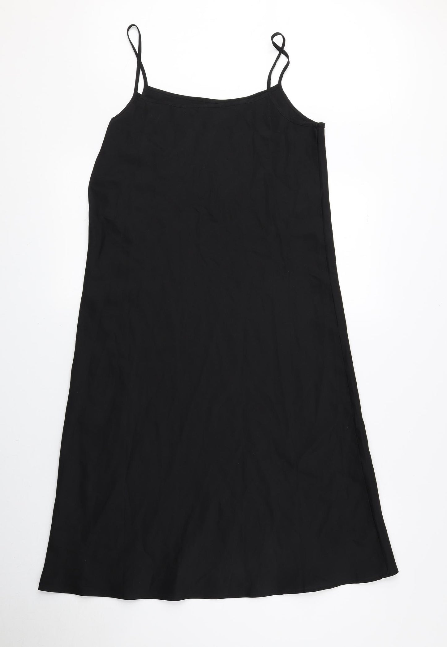Uniqlo Womens Black Polyester Tank Dress Size XS Round Neck Pullover