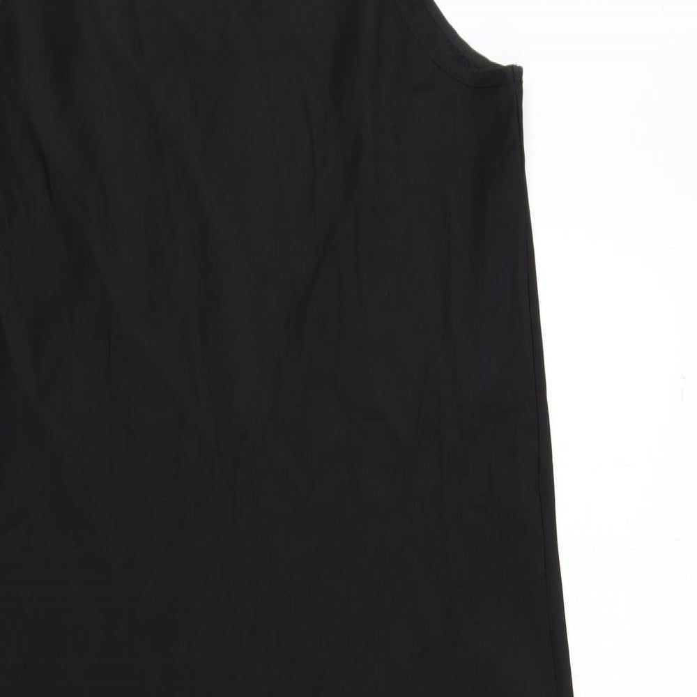 Uniqlo Womens Black Polyester Tank Dress Size XS Round Neck Pullover