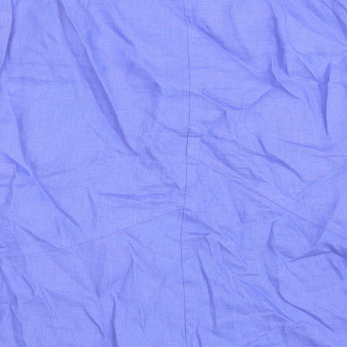 Tina Tailor Womens Purple Linen Trumpet Skirt Size 10 Zip