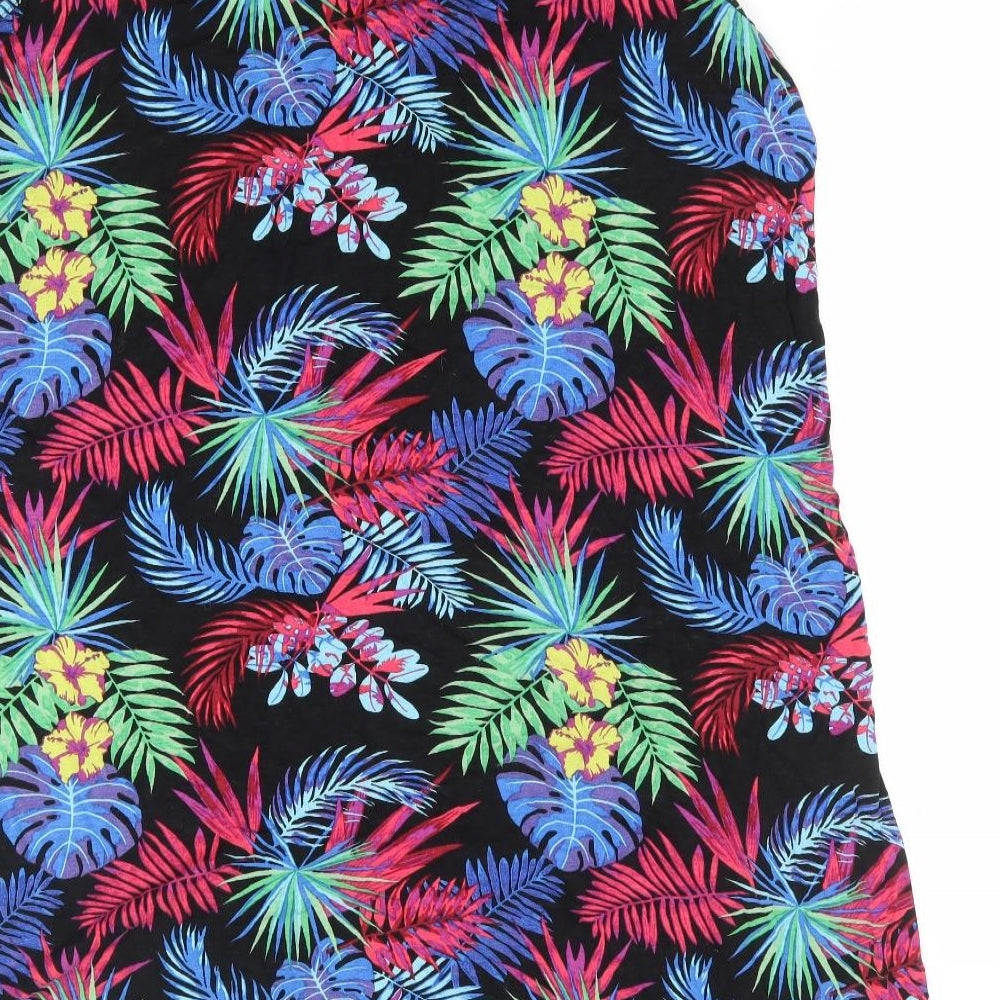 George Womens Multicoloured Floral Viscose A-Line Size 20 V-Neck Pullover