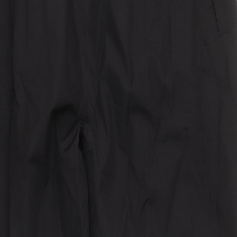 Dunnes Mens Black Polyester Rain Trousers Trousers Size 2XL L40 in Regular