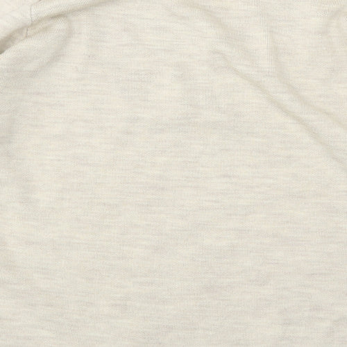 hoxton gal Mens Beige Round Neck Polyester Pullover Jumper One Size - Love Heart