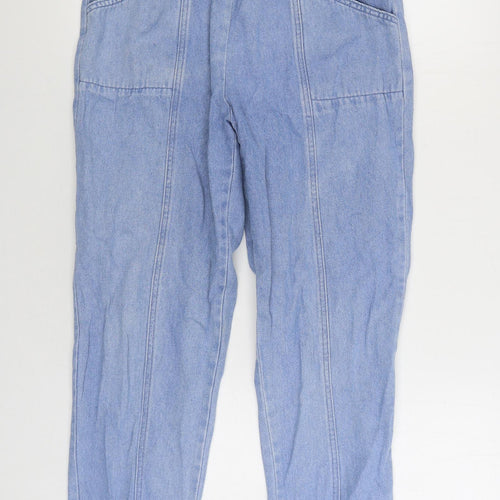 Julipa Womens Blue Cotton Tapered Jeans Size 14 L25 in Regular