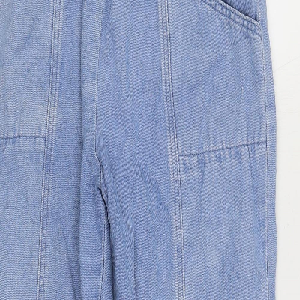 Julipa Womens Blue Cotton Tapered Jeans Size 14 L25 in Regular