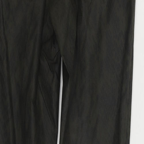 Zara Womens Green Animal Print Polyester Skinny Jeans Size 10 L26 in Regular Zip - Snake Skin