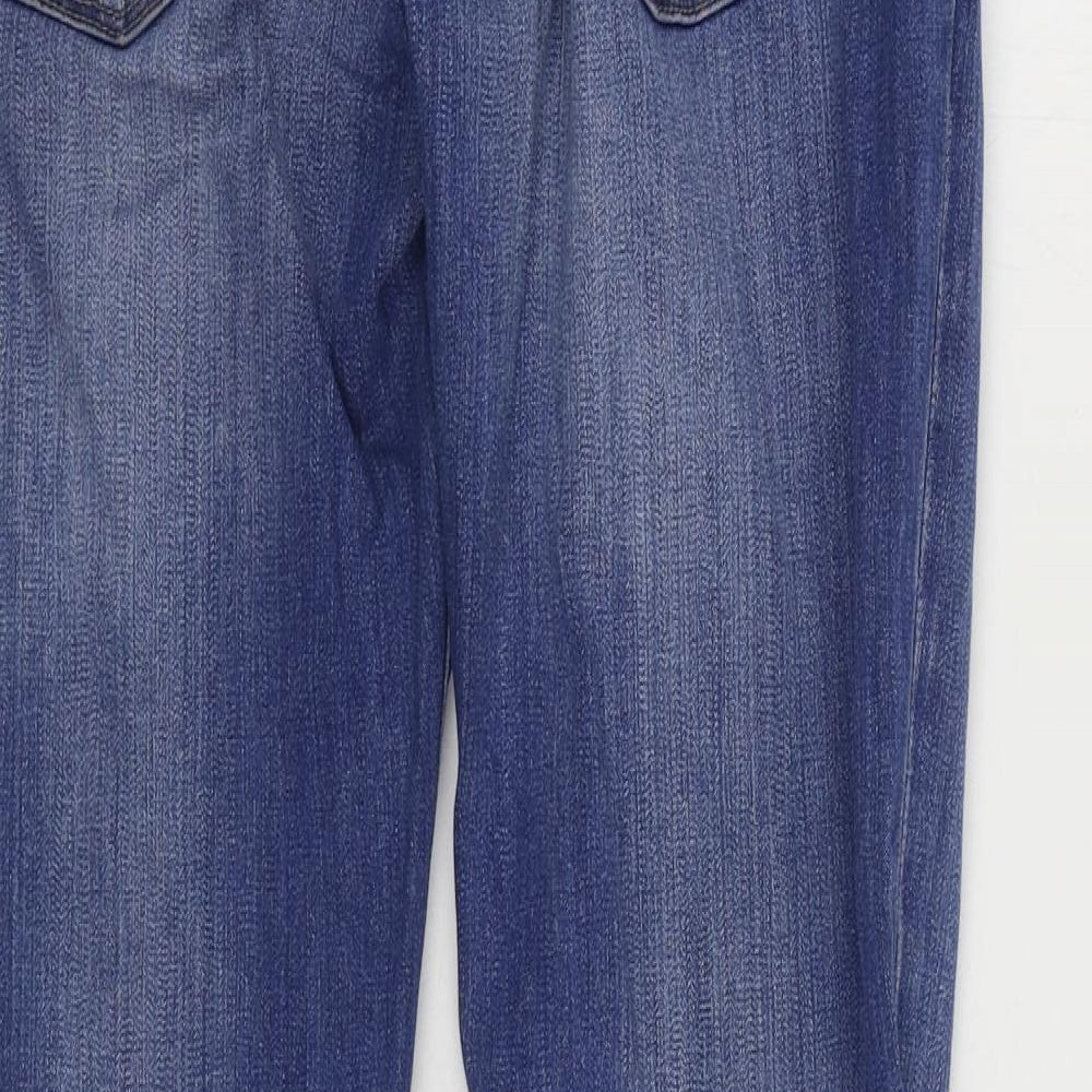 Gap Mens Blue Cotton Straight Jeans Size 26 in L32 in Regular Zip