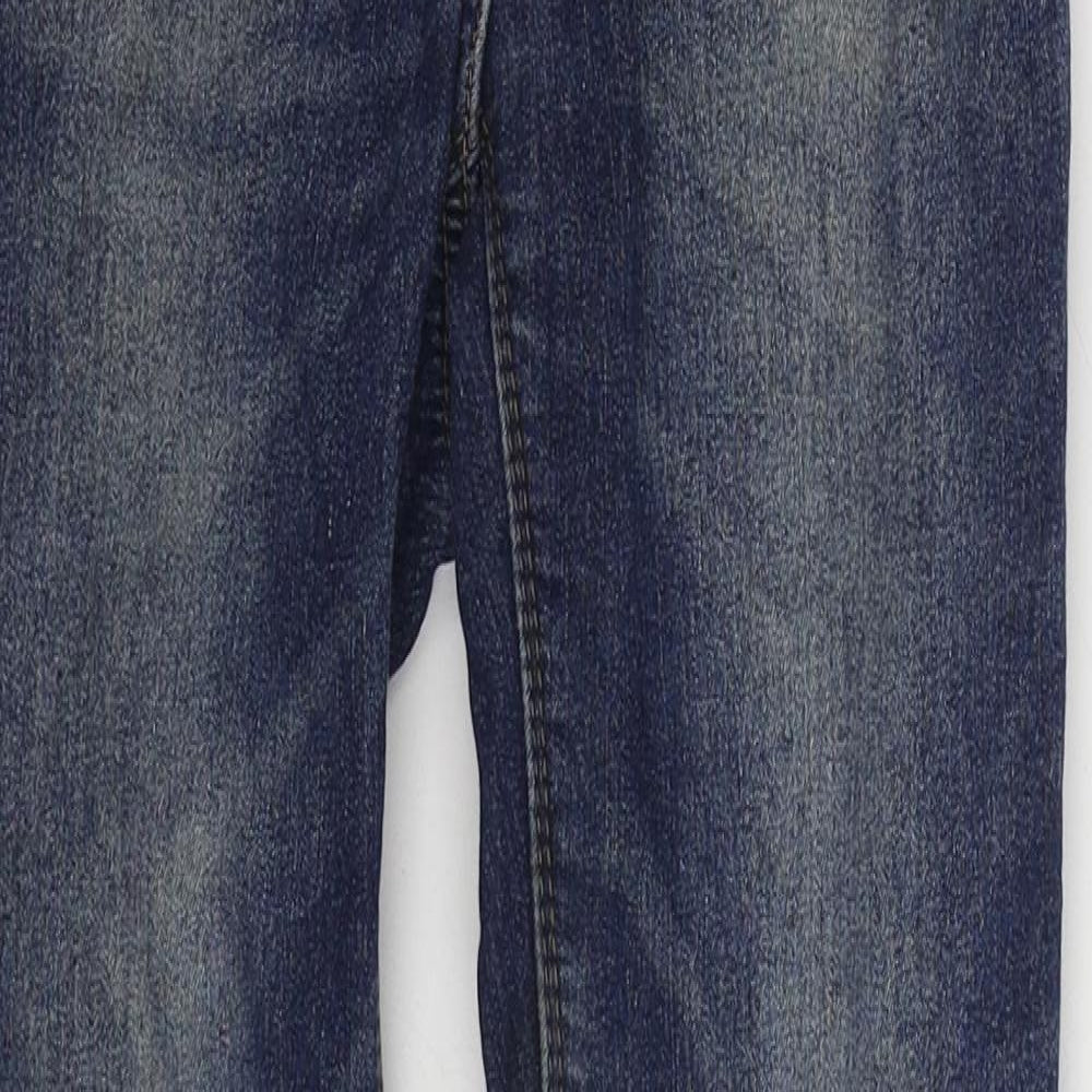 USALL Boys Blue Cotton Straight Jeans Size 11-12 Years Regular Zip