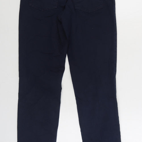 LauRiel Womens Blue Cotton Straight Jeans Size 8 L30 in Regular Zip
