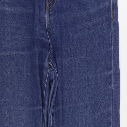 Denim & Co. Womens Blue Polyester Skinny Jeans Size 12 L29 in Regular Zip