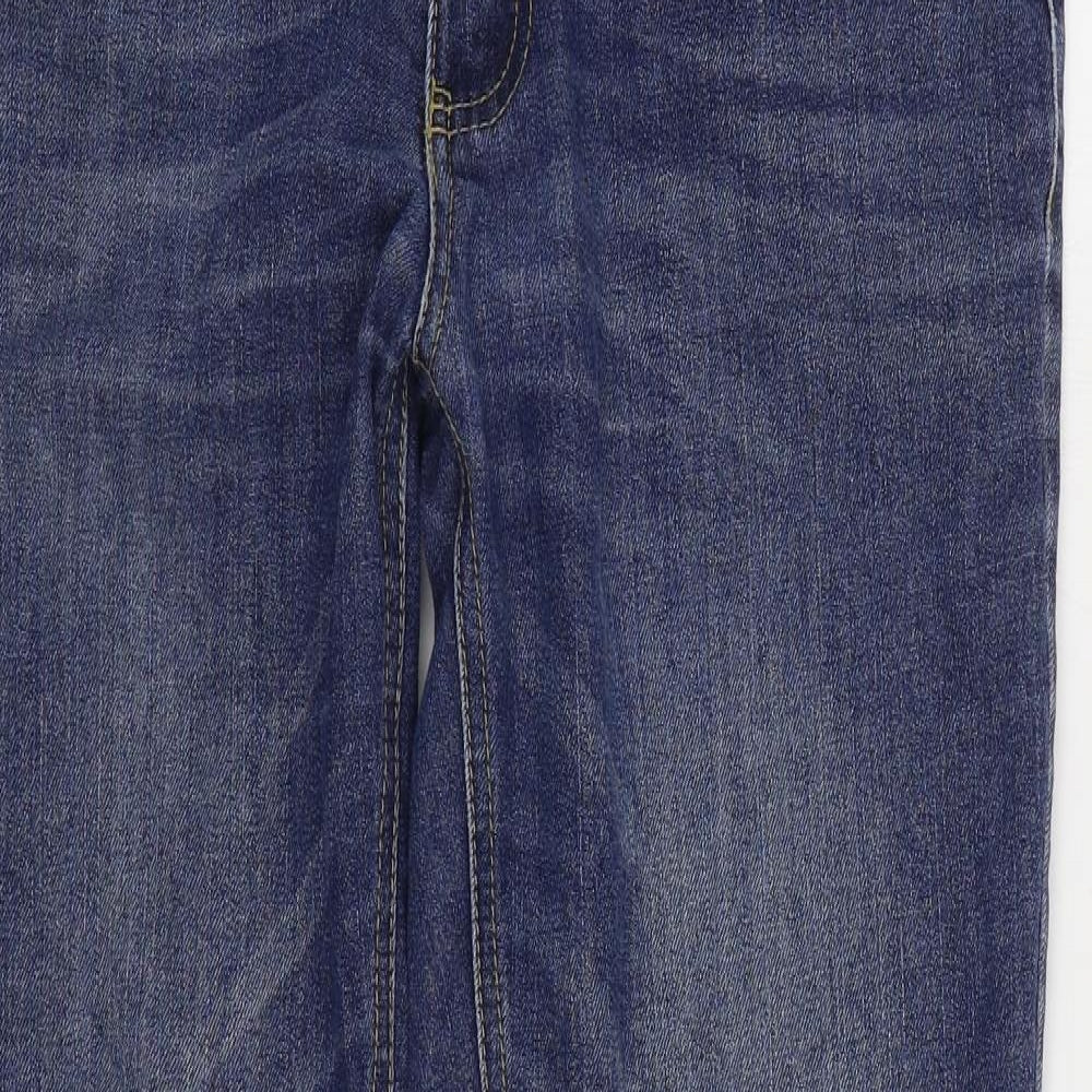 Rivers Mens Blue Cotton Straight Jeans Size 34 in L32 in Regular Zip