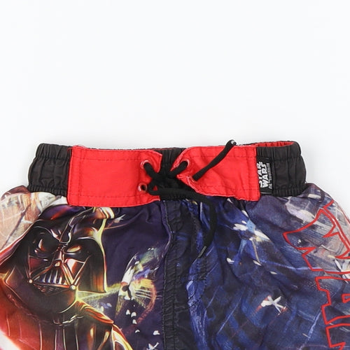 Star Wars Boys Multicoloured Polyester Sweat Shorts Size 3 Years Regular Drawstring - Swim Shorts