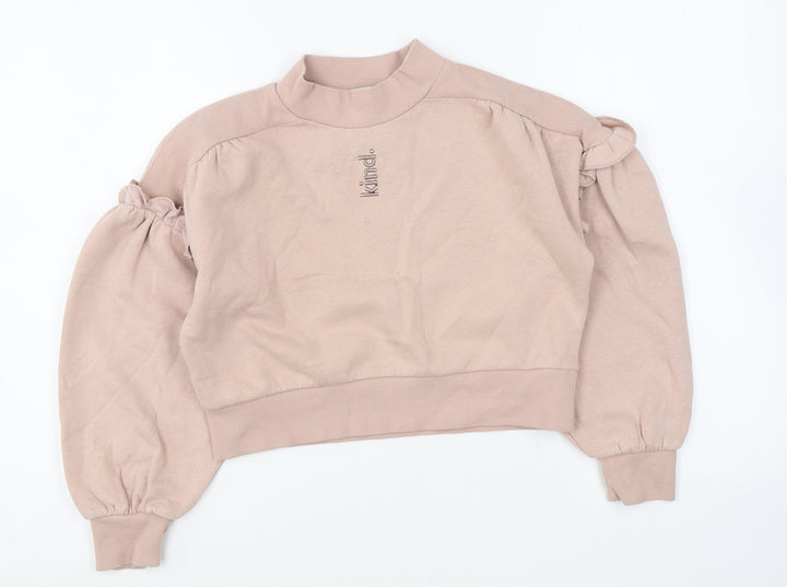 George Girls Pink Polyester Pullover Sweatshirt Size 9-10 Years Pullover - Kind