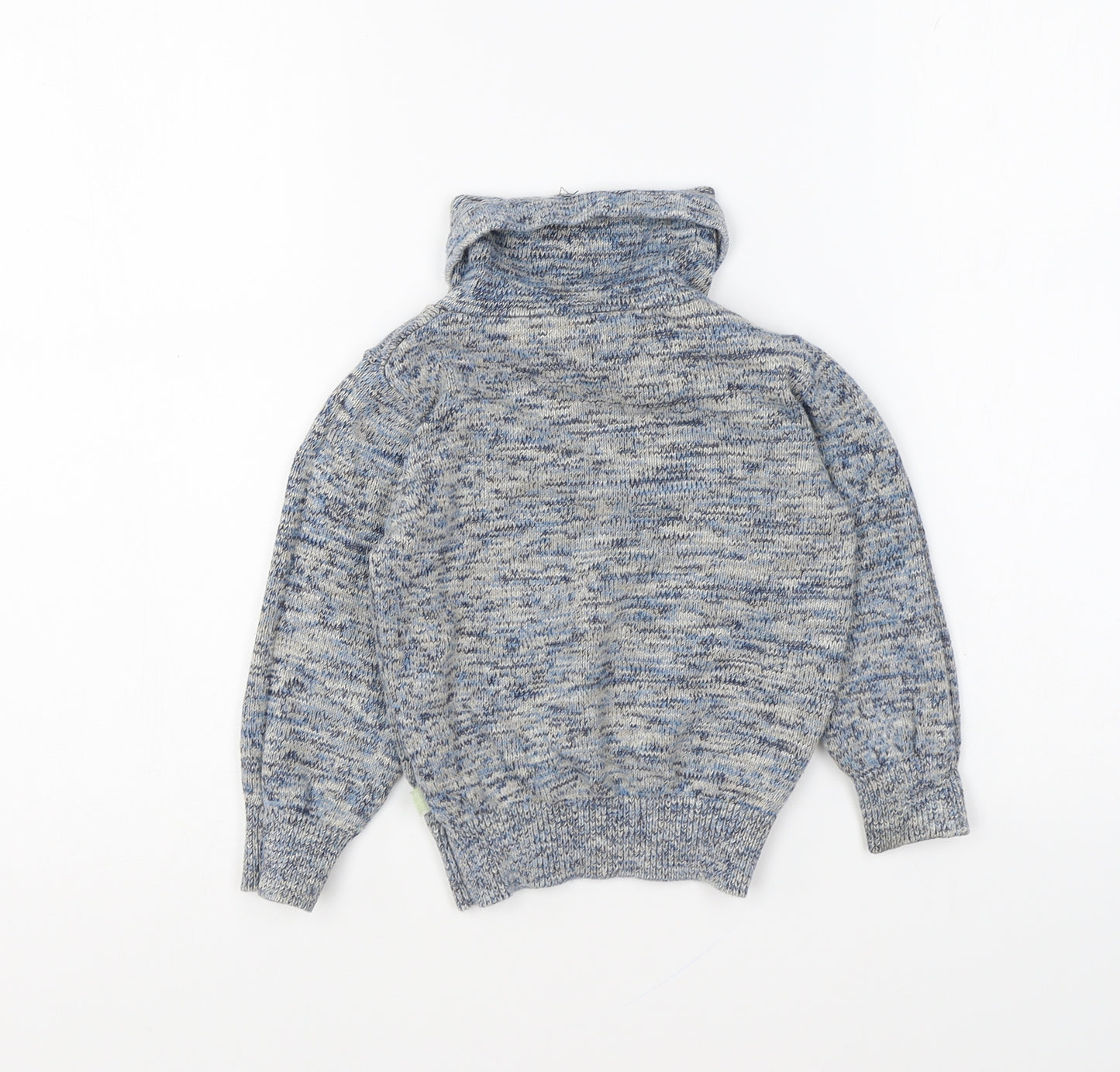 NEXT Boys Blue Collared Cotton Pullover Jumper Size 2-3 Years Pullover