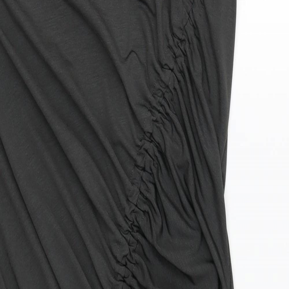 NEXT Womens Grey Polyester Bodycon Size 8 Boat Neck Pullover