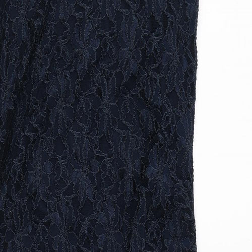 Dorothy Perkins Womens Blue Polyester Sheath Size 10 Round Neck Pullover