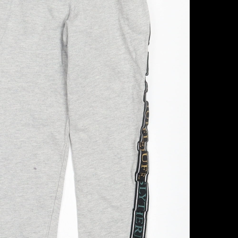 Preworn Boys Grey Cotton Jogger Trousers Size 9 Years Regular Drawstring - Harry Potter
