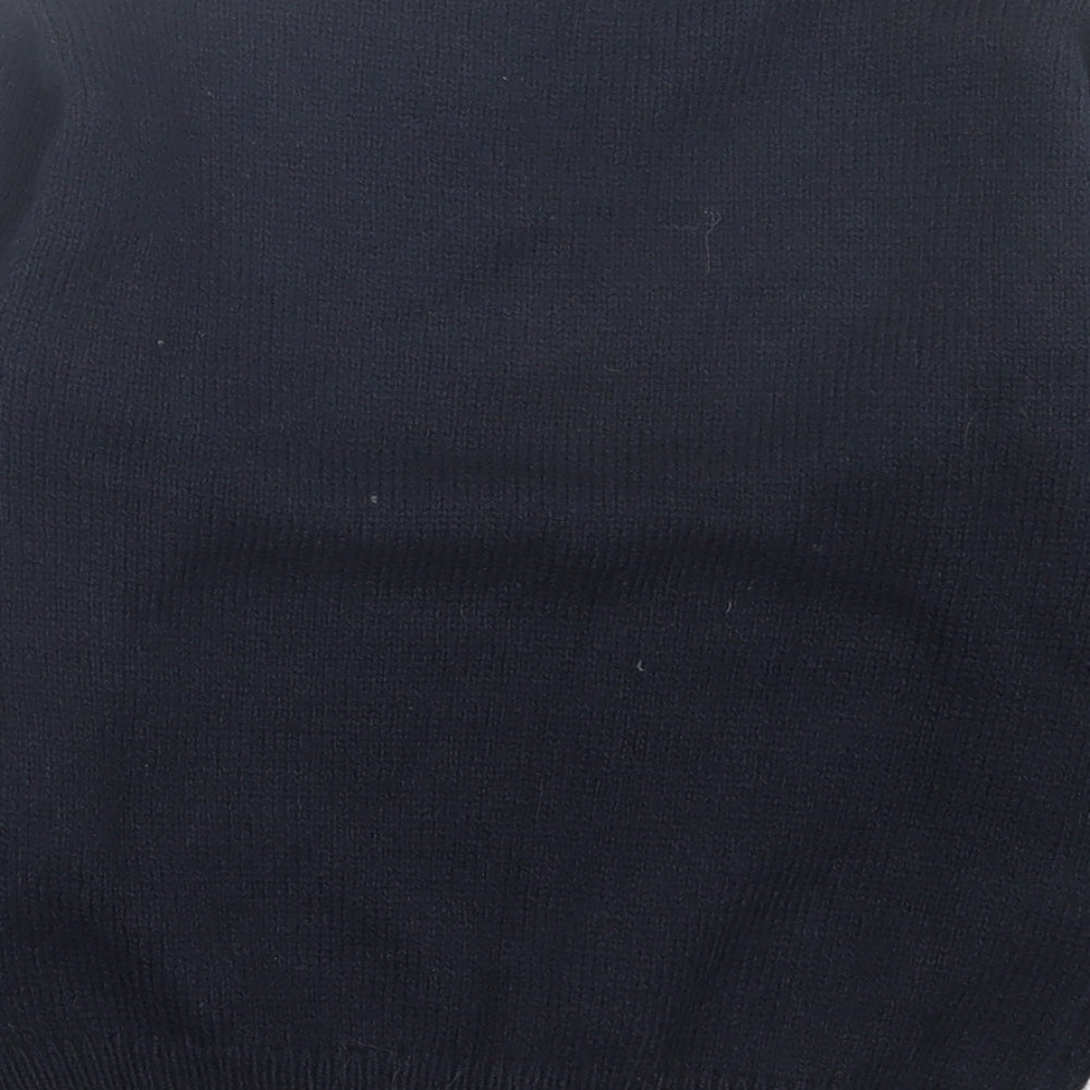 NEXT Girls Blue Crew Neck Acrylic Pullover Jumper Size 8 Years Pullover - Star