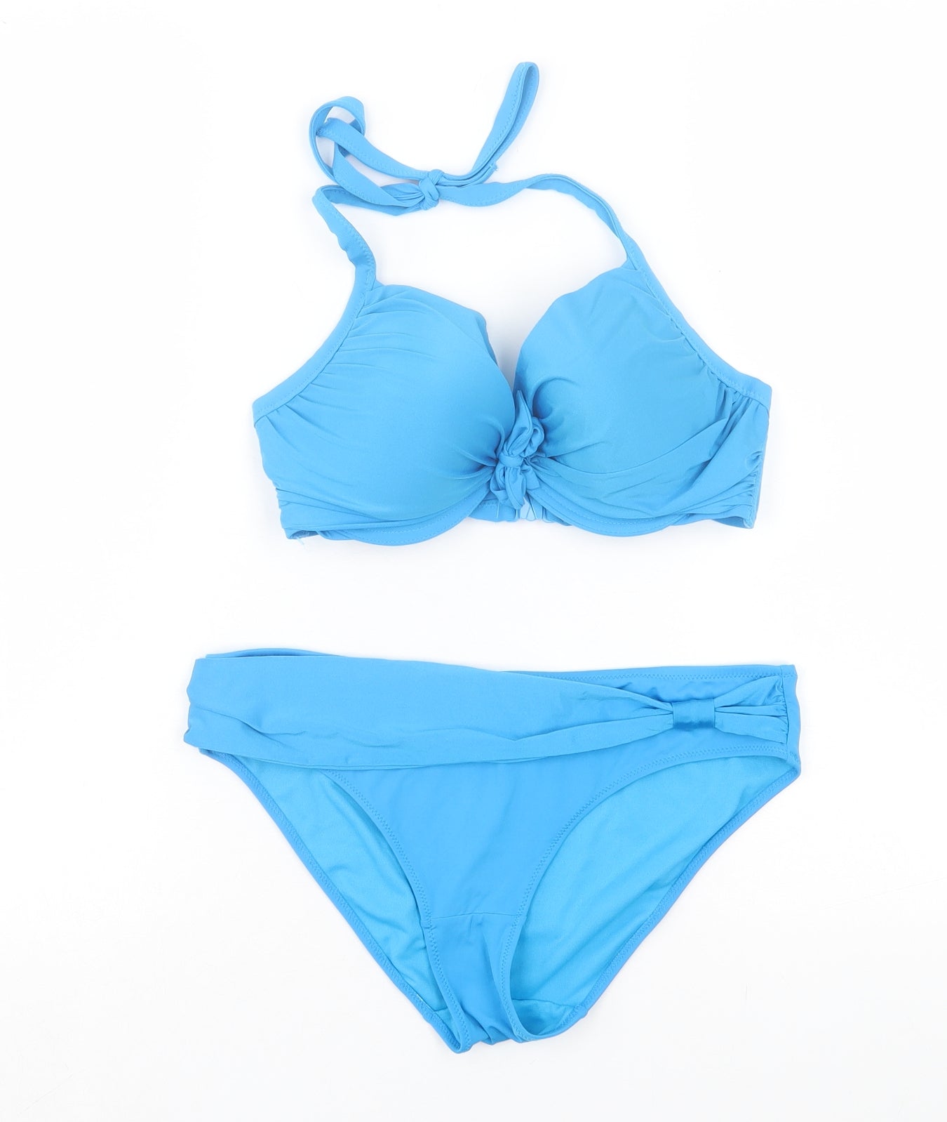 Dunnes Stores Womens Blue Polyamide Bikini Size 34