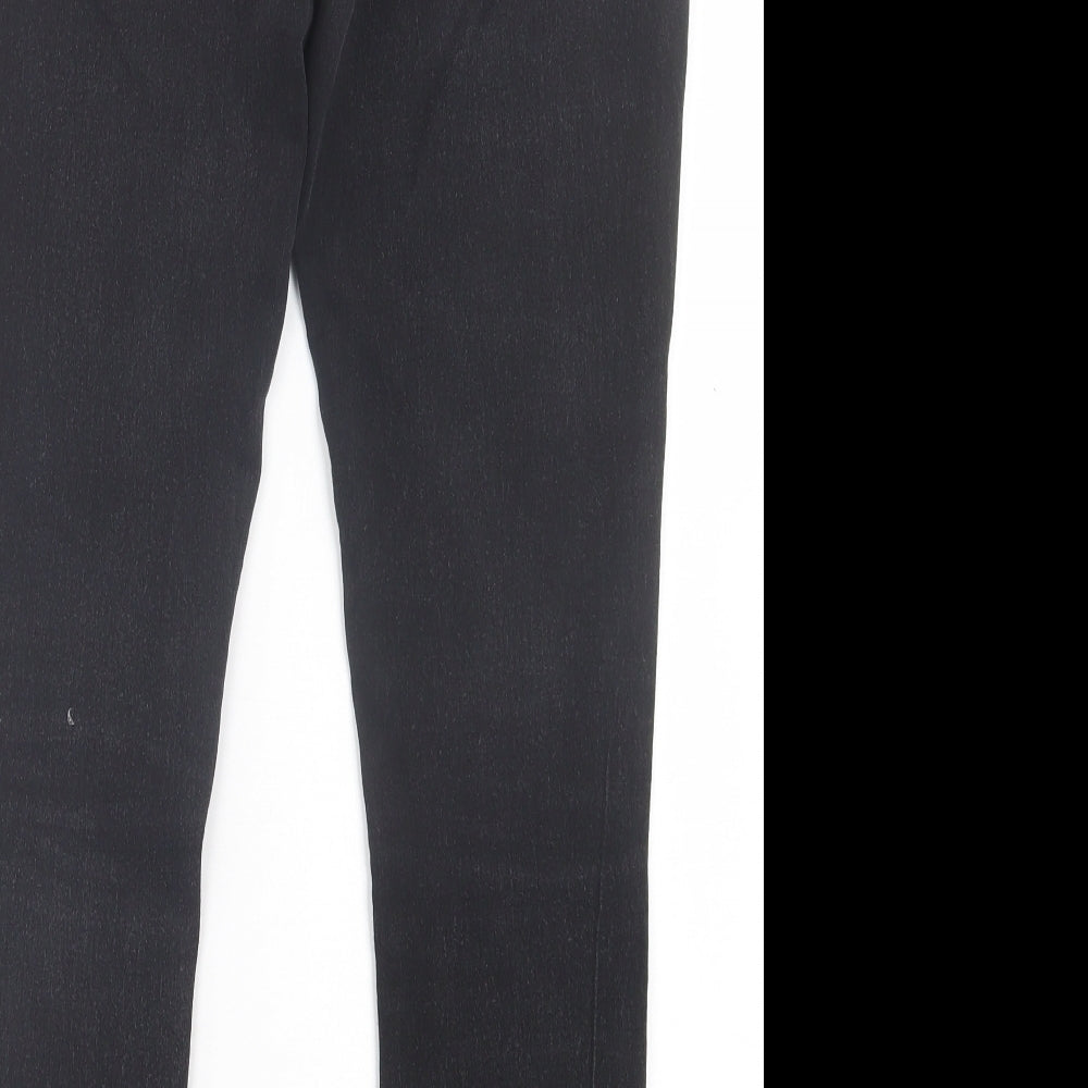 George Womens Black Cotton Jegging Trousers Size 12 L27 in Regular