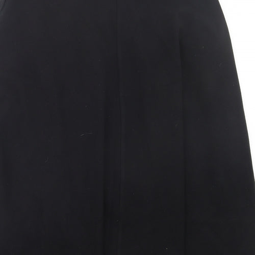 Classic Image Womens Black Polyester A-Line Skirt Size 12 Zip