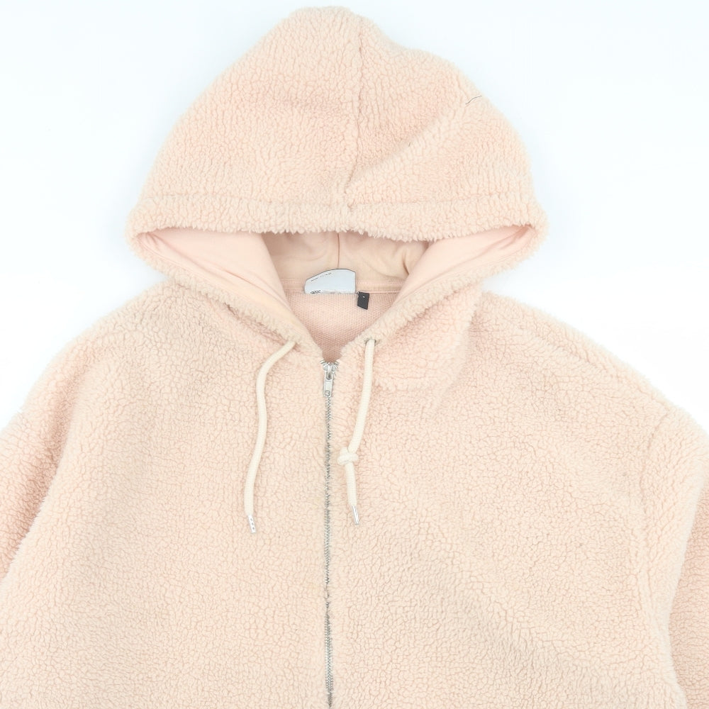 ASOS Womens Pink Jacket Size L Zip