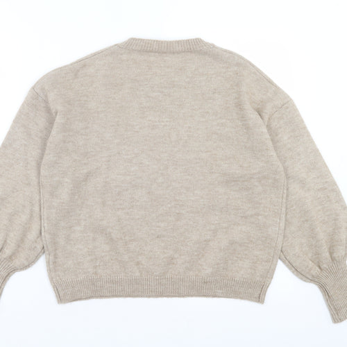 shei Womens High Neck Acrylic Pullover Jumper Size XS