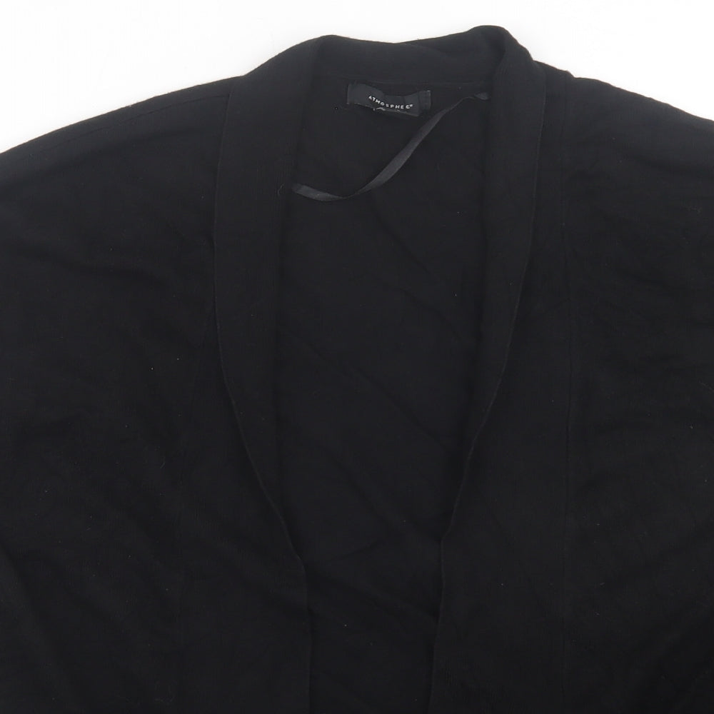 Primark Womens Black V-Neck Viscose Cardigan Jumper Size 12