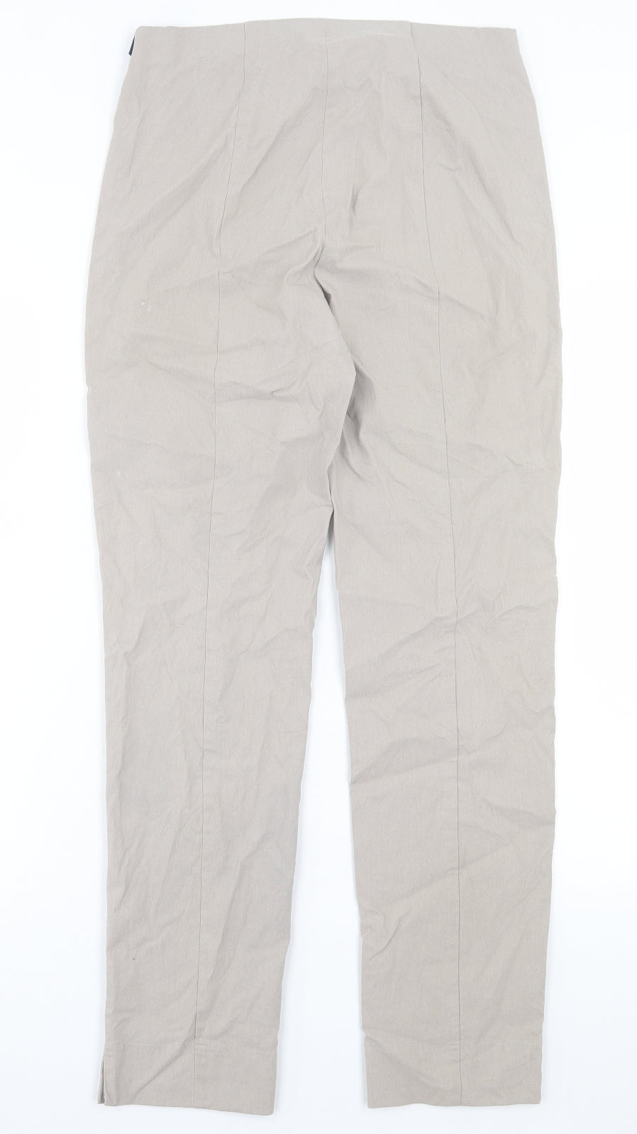 Robell Womens Beige Polyester Trousers Size 10 L30 in Regular