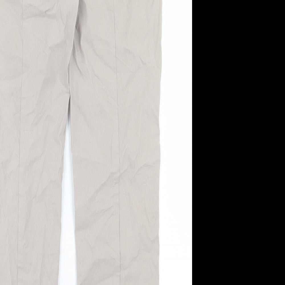 Robell Womens Beige Polyester Trousers Size 10 L30 in Regular