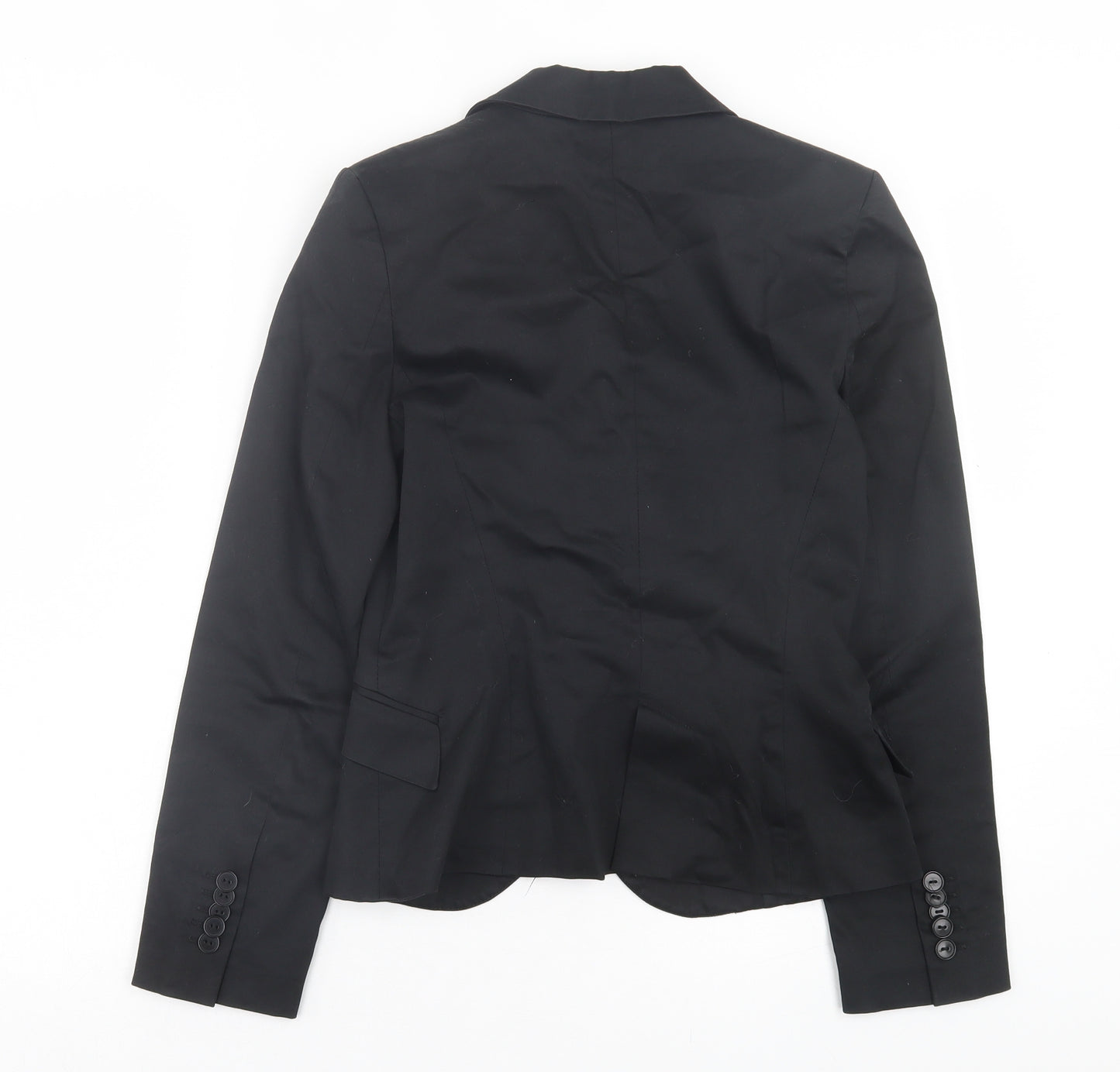 Zara Womens Black Jacket Blazer Size S Button