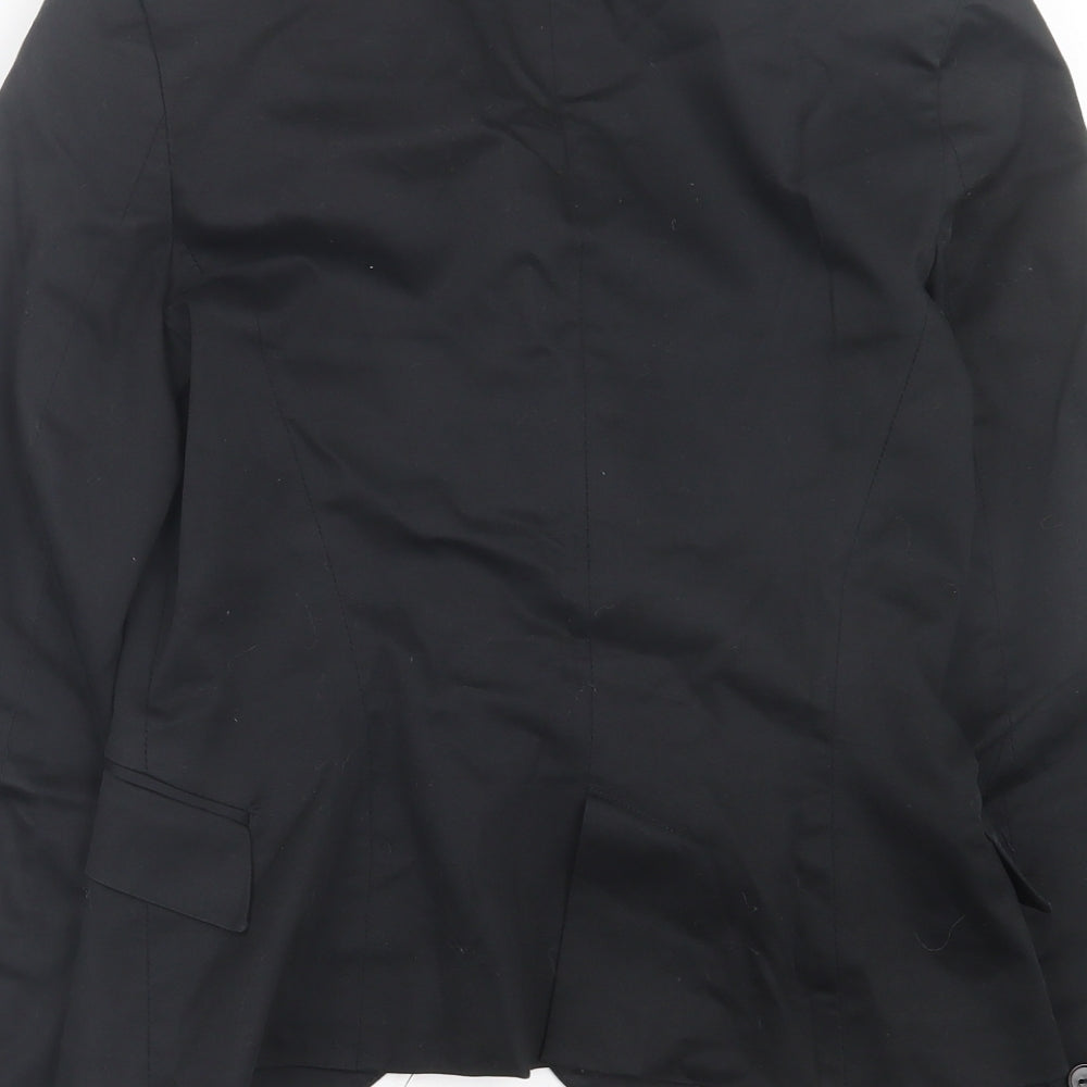 Zara Womens Black Jacket Blazer Size S Button
