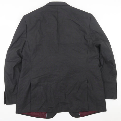 Marks and Spencer Mens Grey Polyacrylate Fibre Jacket Suit Jacket Size 46