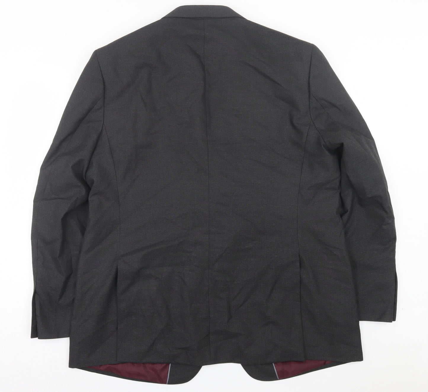 Marks and Spencer Mens Grey Polyacrylate Fibre Jacket Suit Jacket Size 46