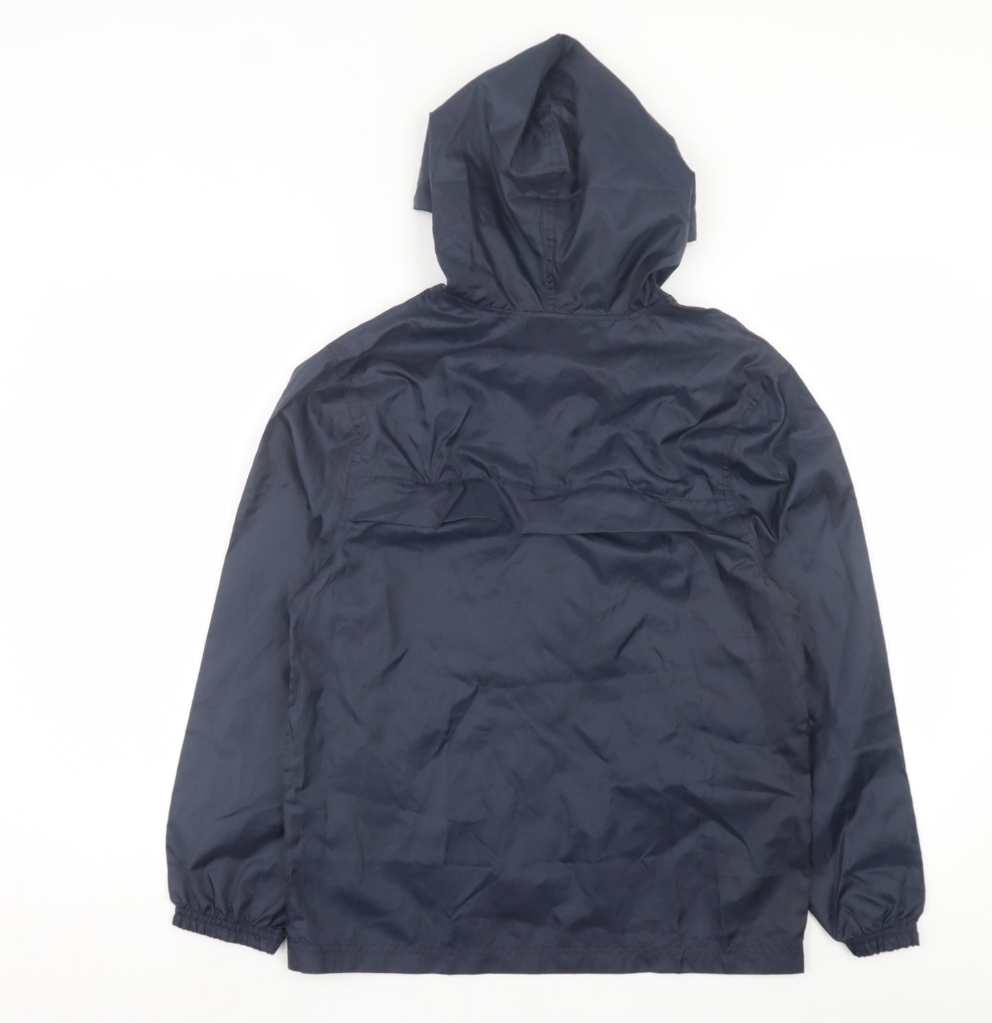 George Boys Blue Anorak Jacket Size 11-12 Years Hook & Loop