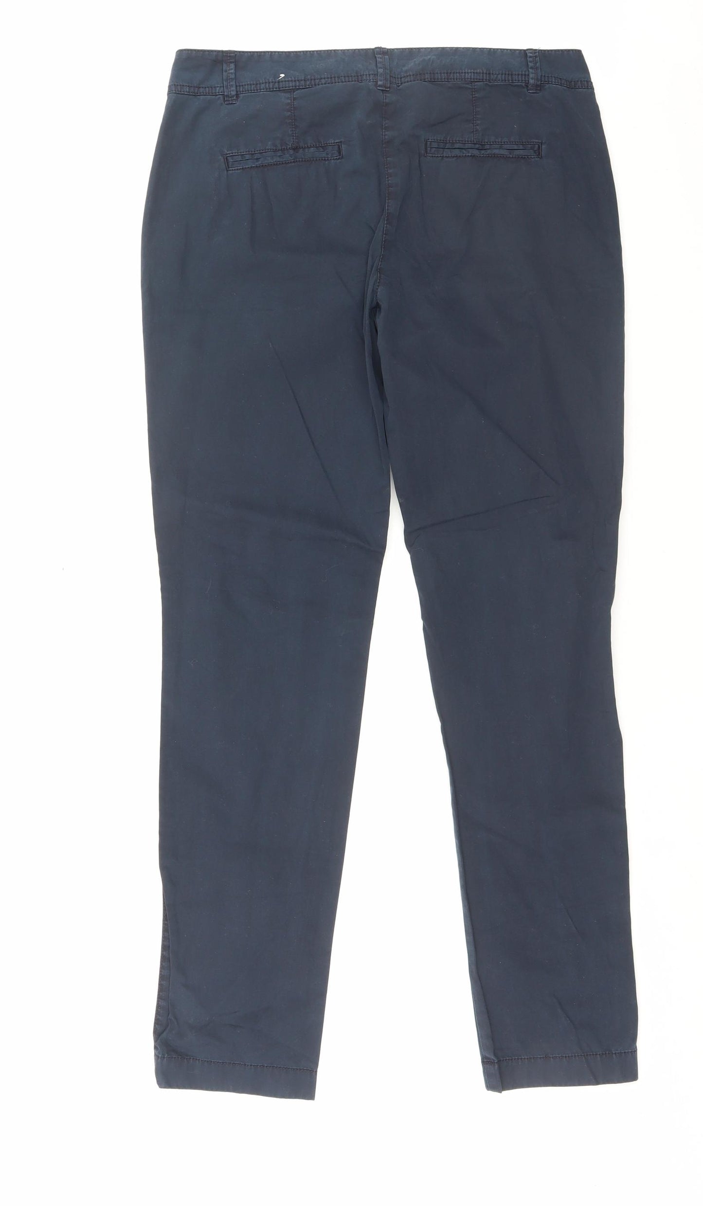 s.Oliver Womens Beige Cotton Chino Trousers Size 10 L31 in Regular Button