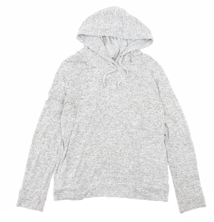 F&F Womens Grey Viscose Pullover Hoodie Size 8 Pullover