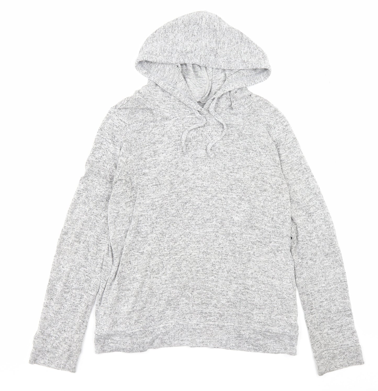 F&F Womens Grey Viscose Pullover Hoodie Size 8 Pullover